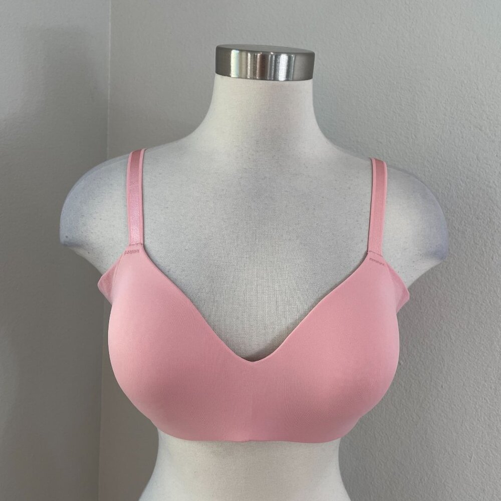 Warners Womens 40C Pink Lightly Lined Adjustable‎ Strap Bra Wireless